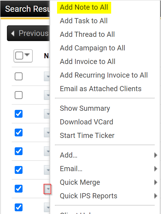 Bulk File Notes Add Note To All